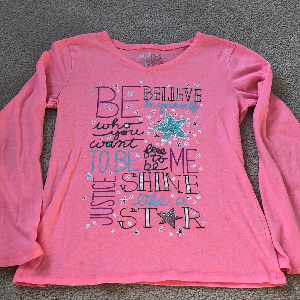 Long sleeve Justice shirt